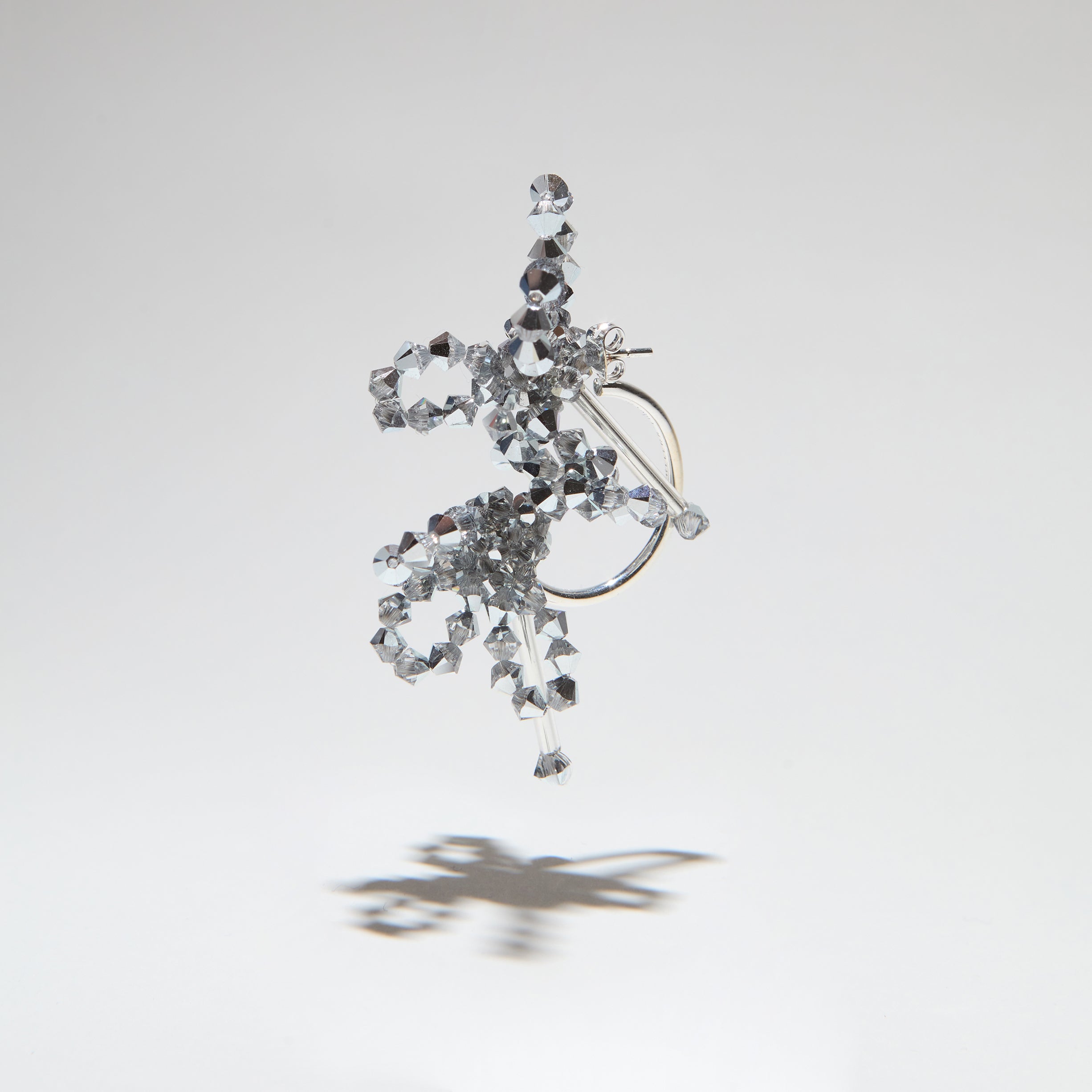 BOUCLE D'OREILLE À FERMOIR ANNEAU ALABASTRA ARGENTUM
