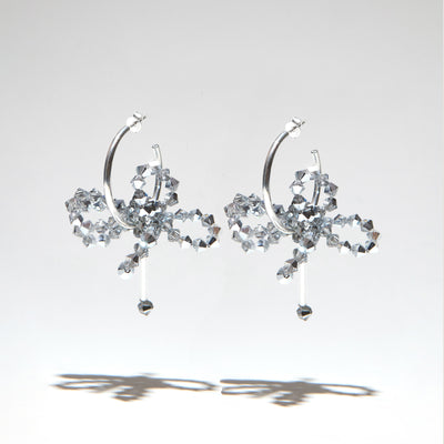BOUCLES D'OREILLES ANNEAUX ALABASTRA ARGENTUM