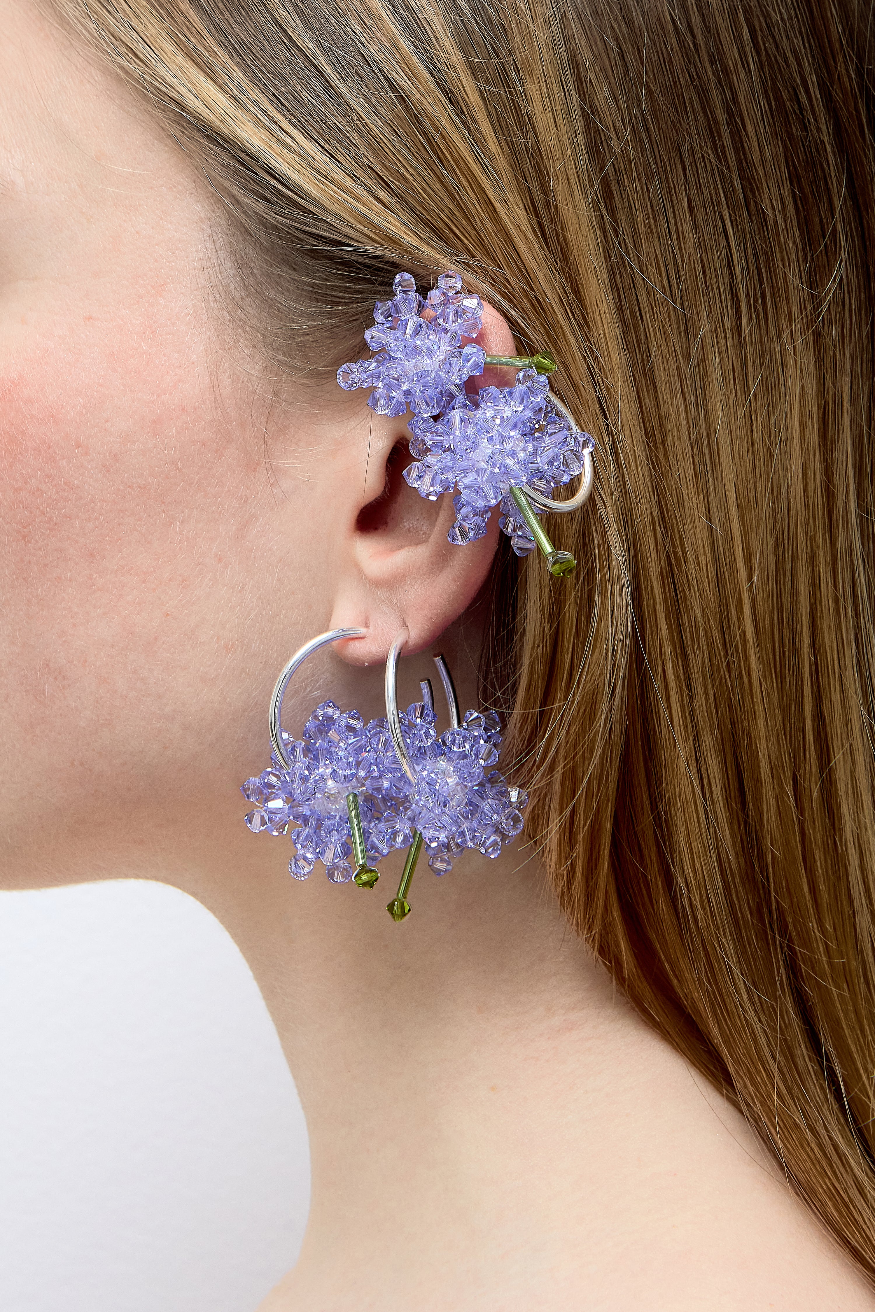 ERICA VESTITA LOOP LOCKER STUD EARRING