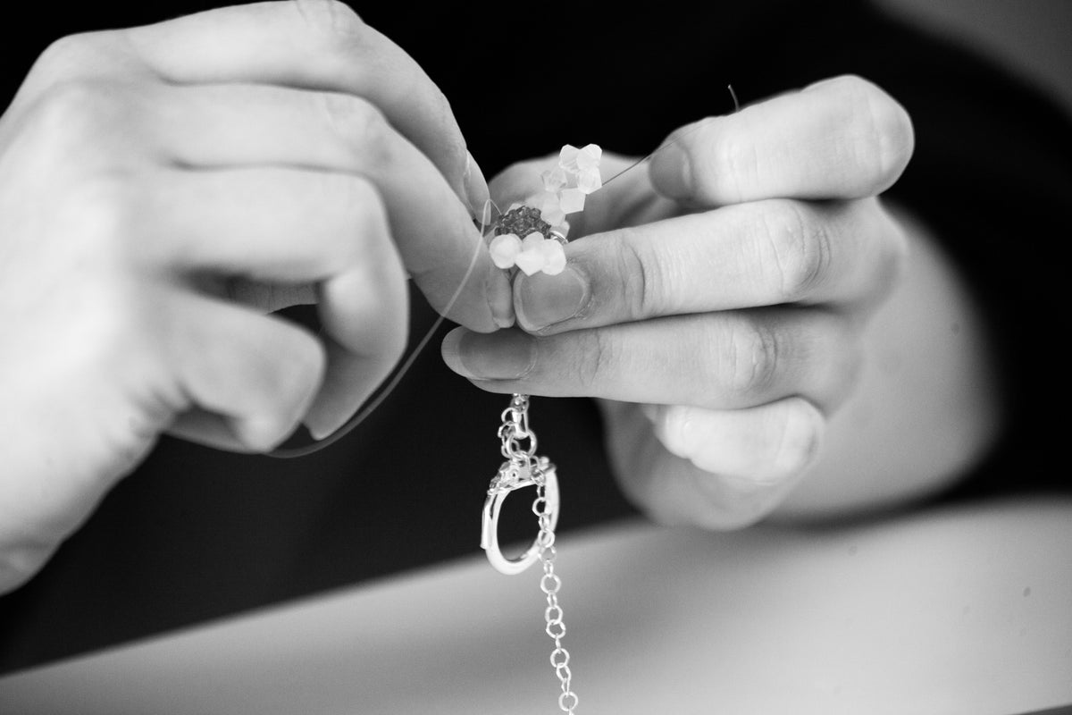 The MATERIALS. A key to flower jewel look and quality!