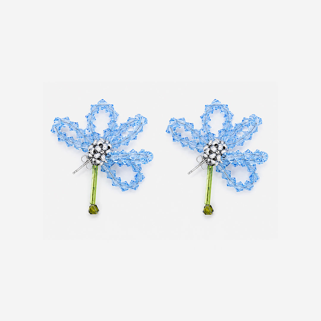 ASTER BLUA MINIMUS FLORAL EARRINGS