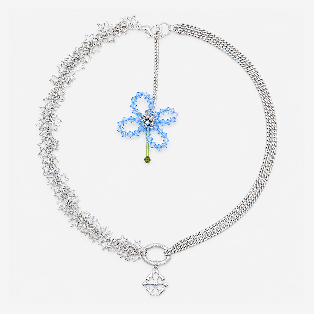 ASTER BLUA MISAKI NECKLACE