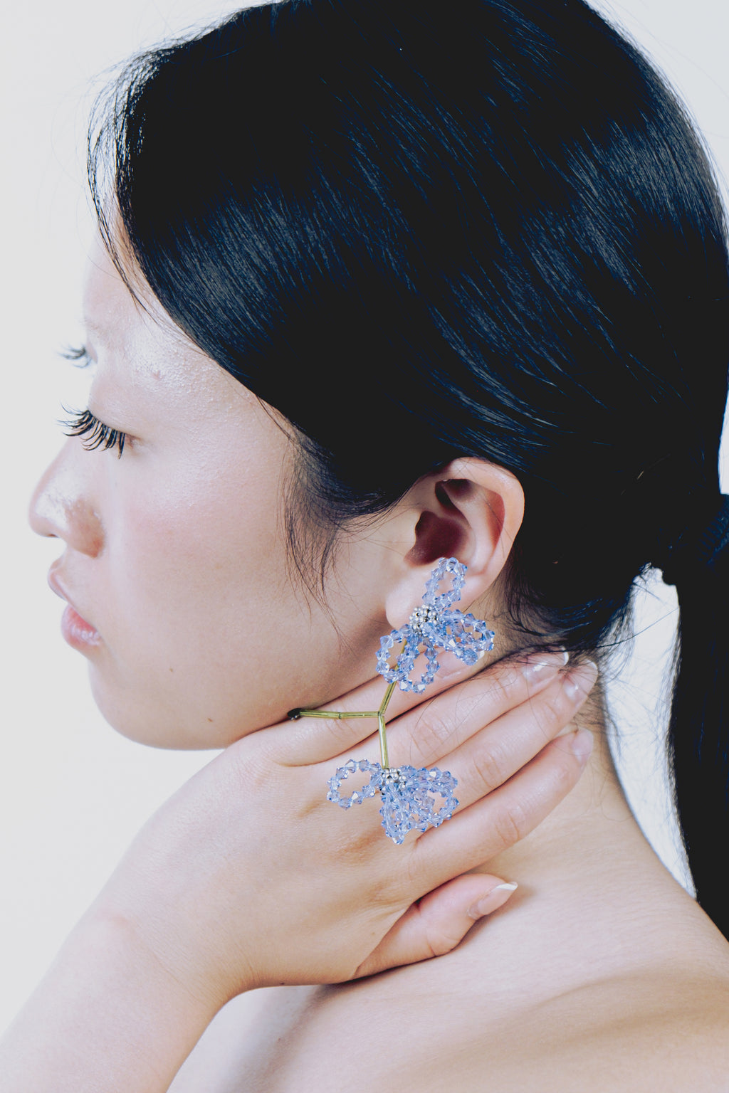ASTER BLUA FLORAL EARRINGS