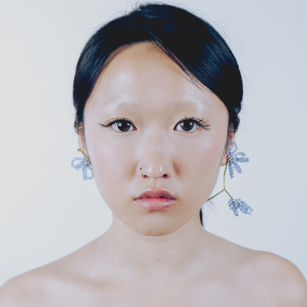 ASTER BLUA FLORAL EARRINGS