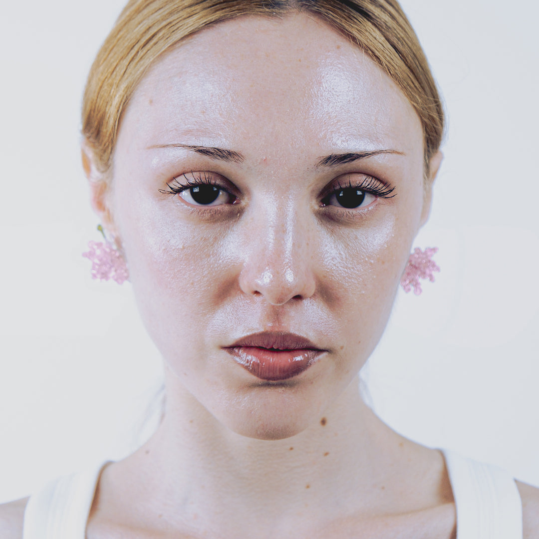 ERICA PINK FLORAL MINIMUS EARRINGS