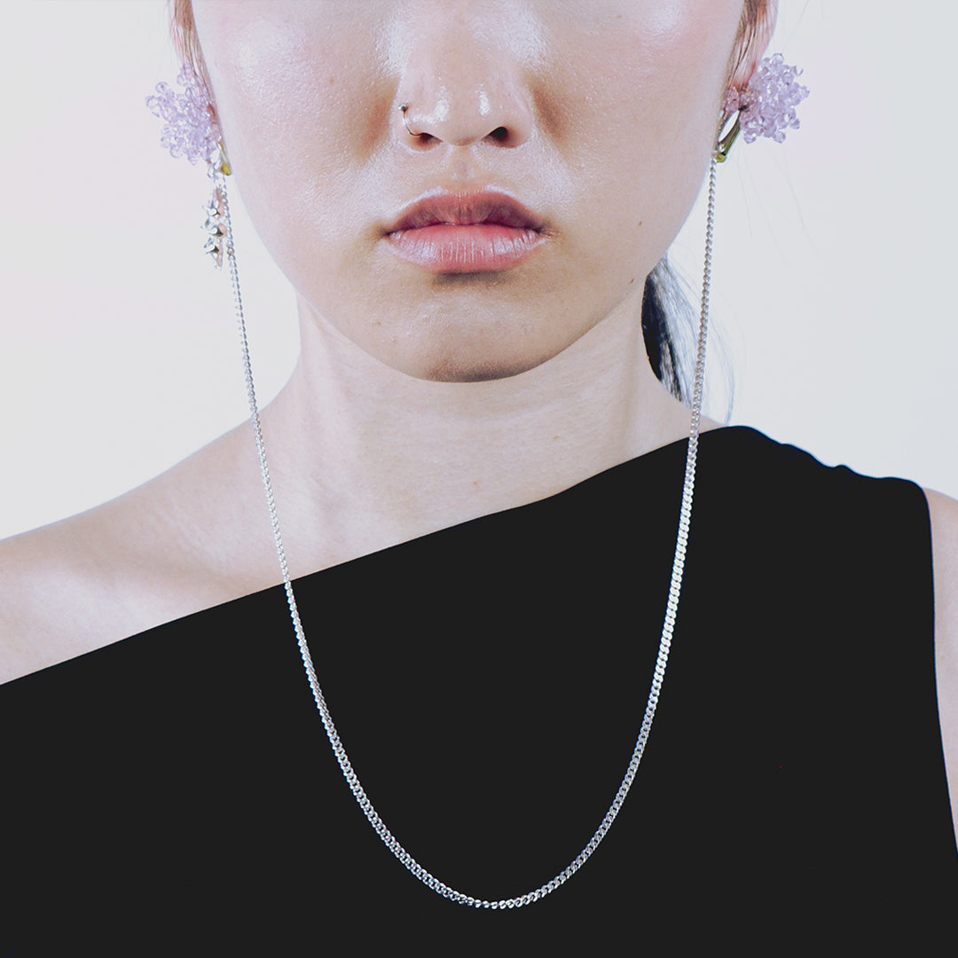 ERICA ROSA - DIOP EARRINGS WITH CHAIN