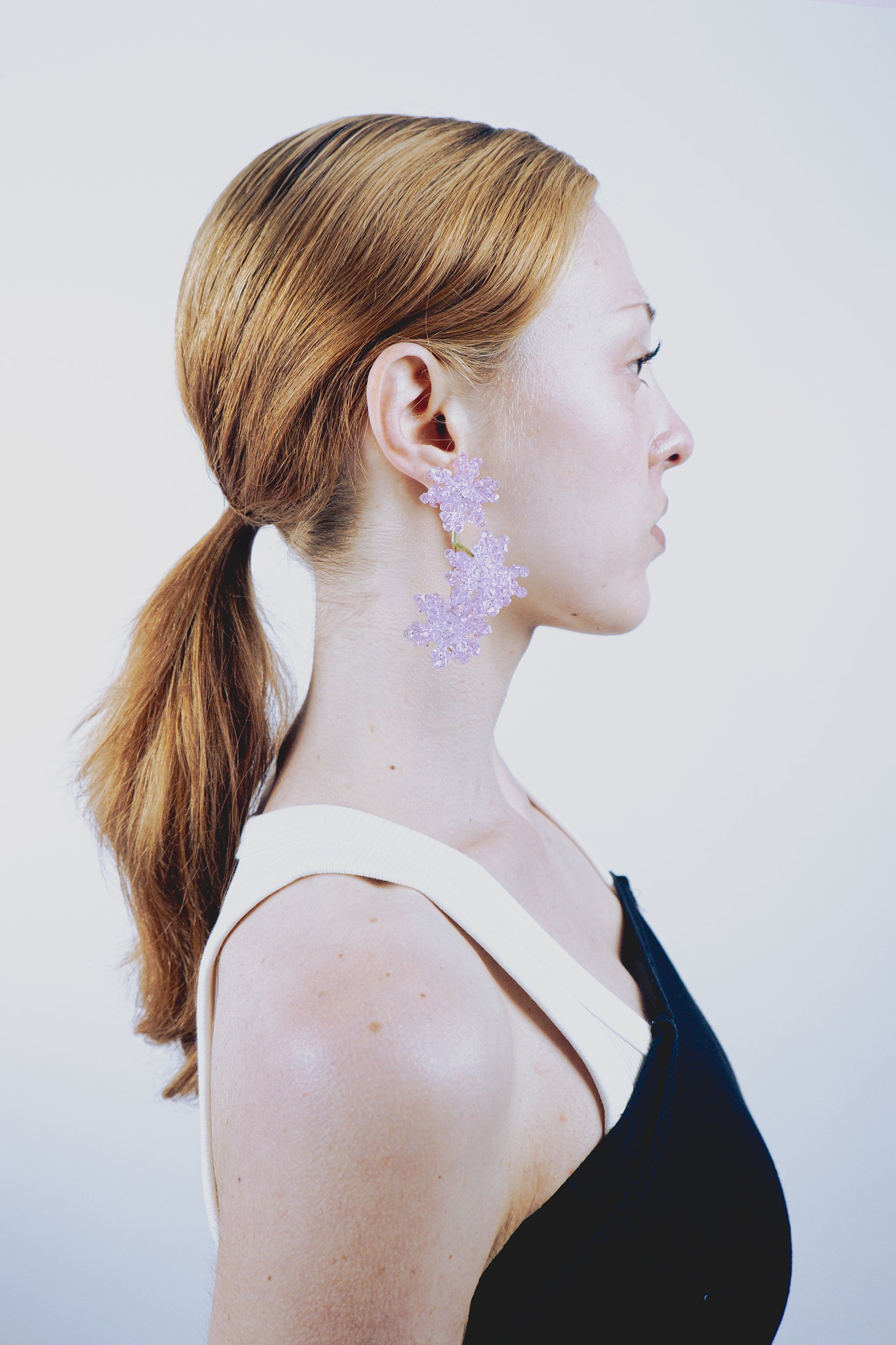ERICA PINK FLORAL EARRINGS