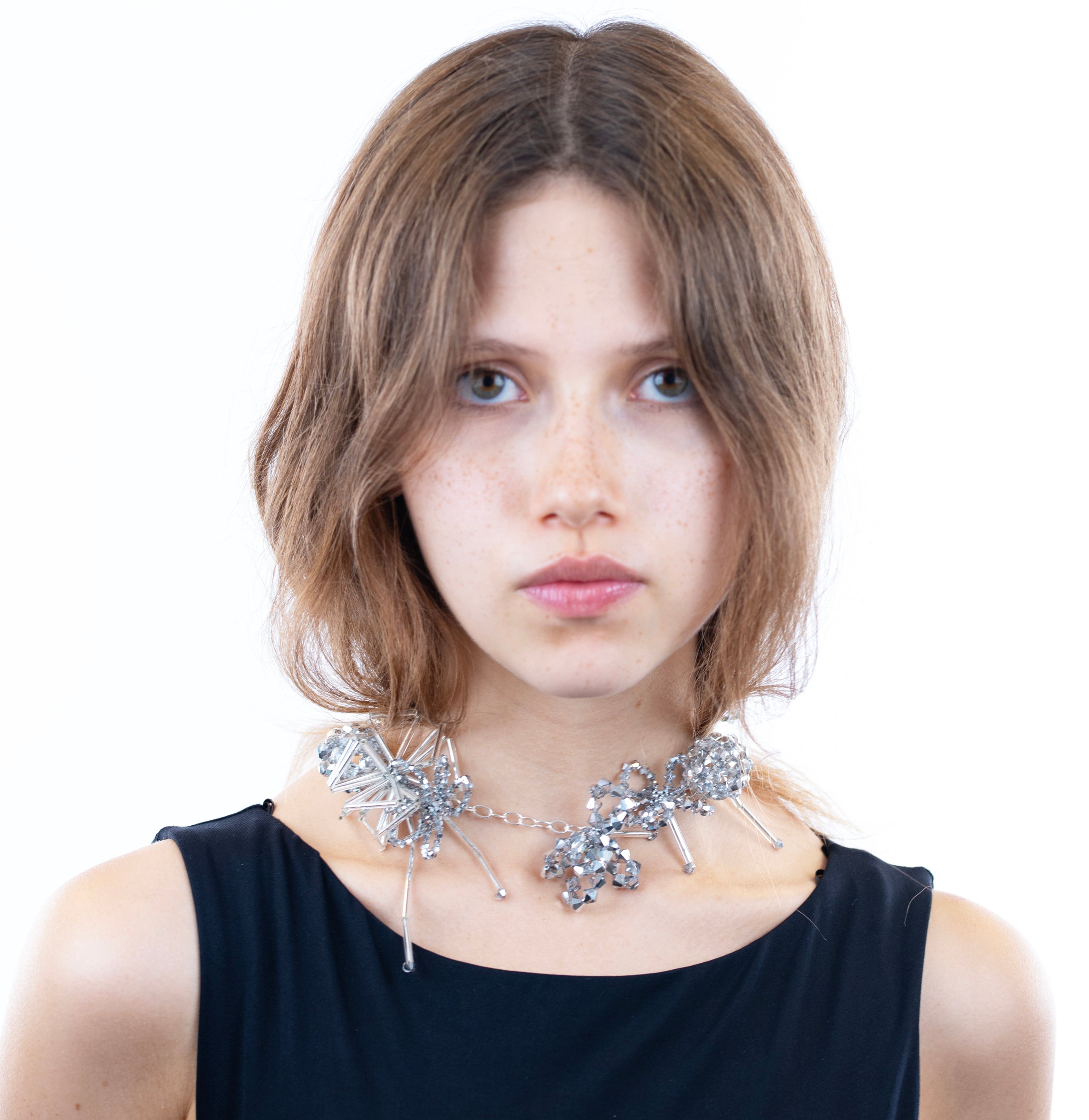 FLORES BOTRYS ARGENTUM NECKLACE