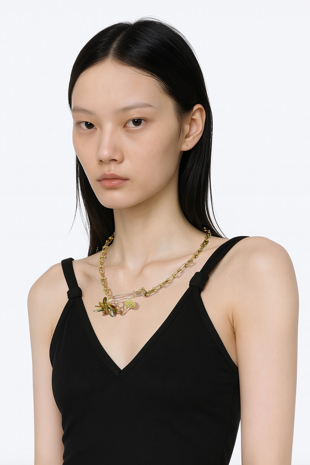 MICEA - COLLIER MULTI-CHARMS DORÉ