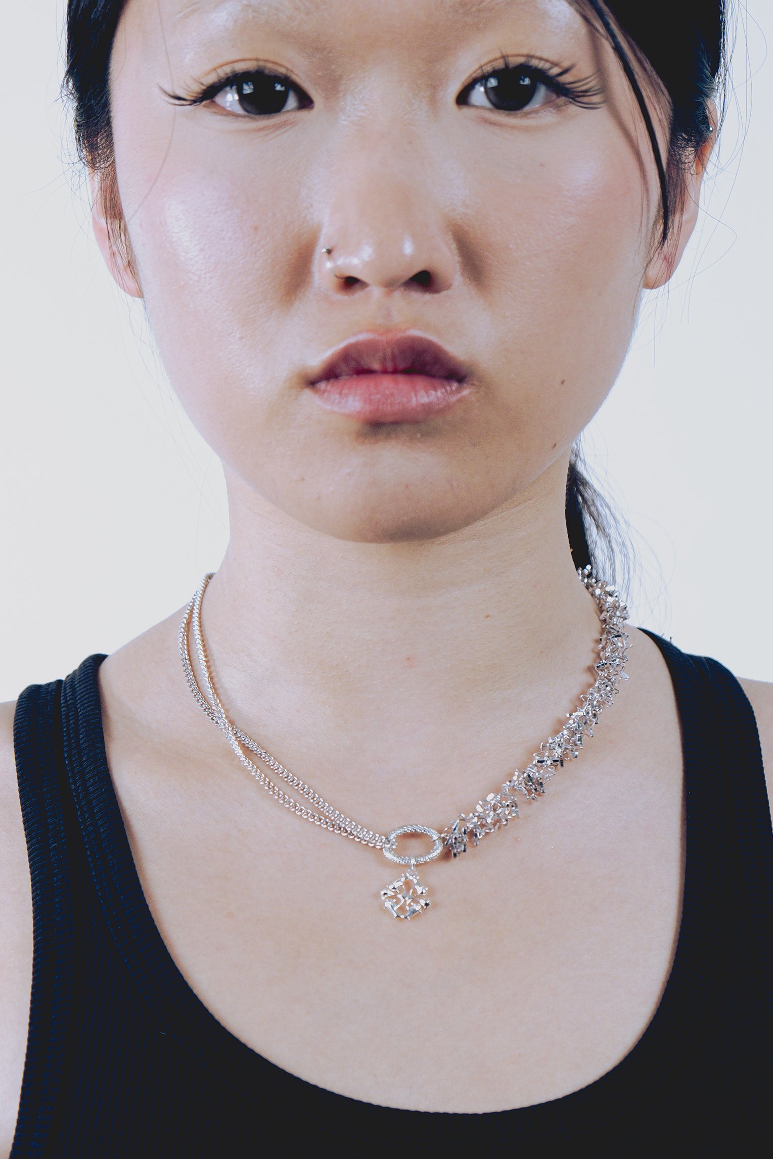 PAEONIA PURPLE MISAKI NECKLACE