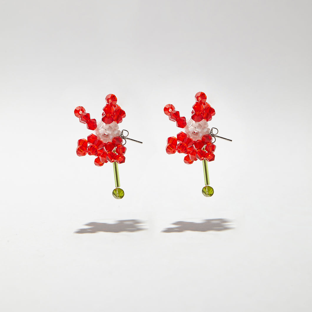 BOUCLES D'OREILLES MINIMUS OENOTHERA RUBRUM