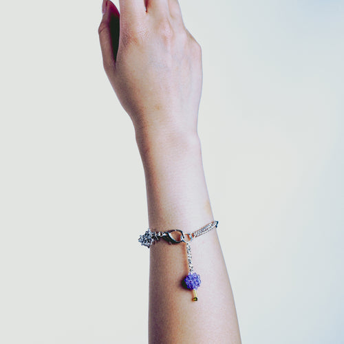 PAEONIA PURPLE MISAKI BRACELET