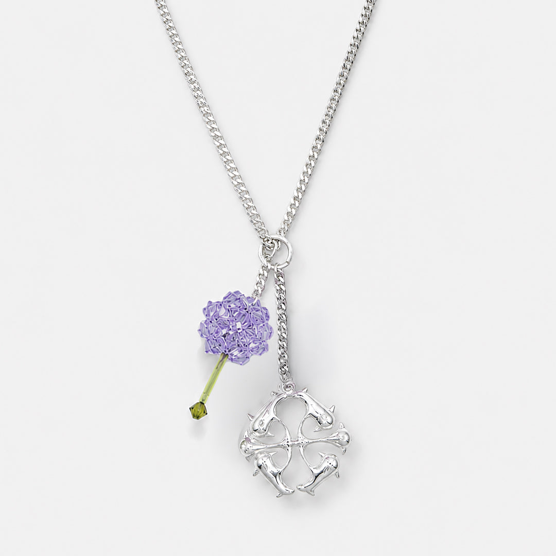 PAEONIA PURPLE WILLIAMS NECKLACE