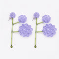 PAEONIA VIOLA BUD EARRINGS