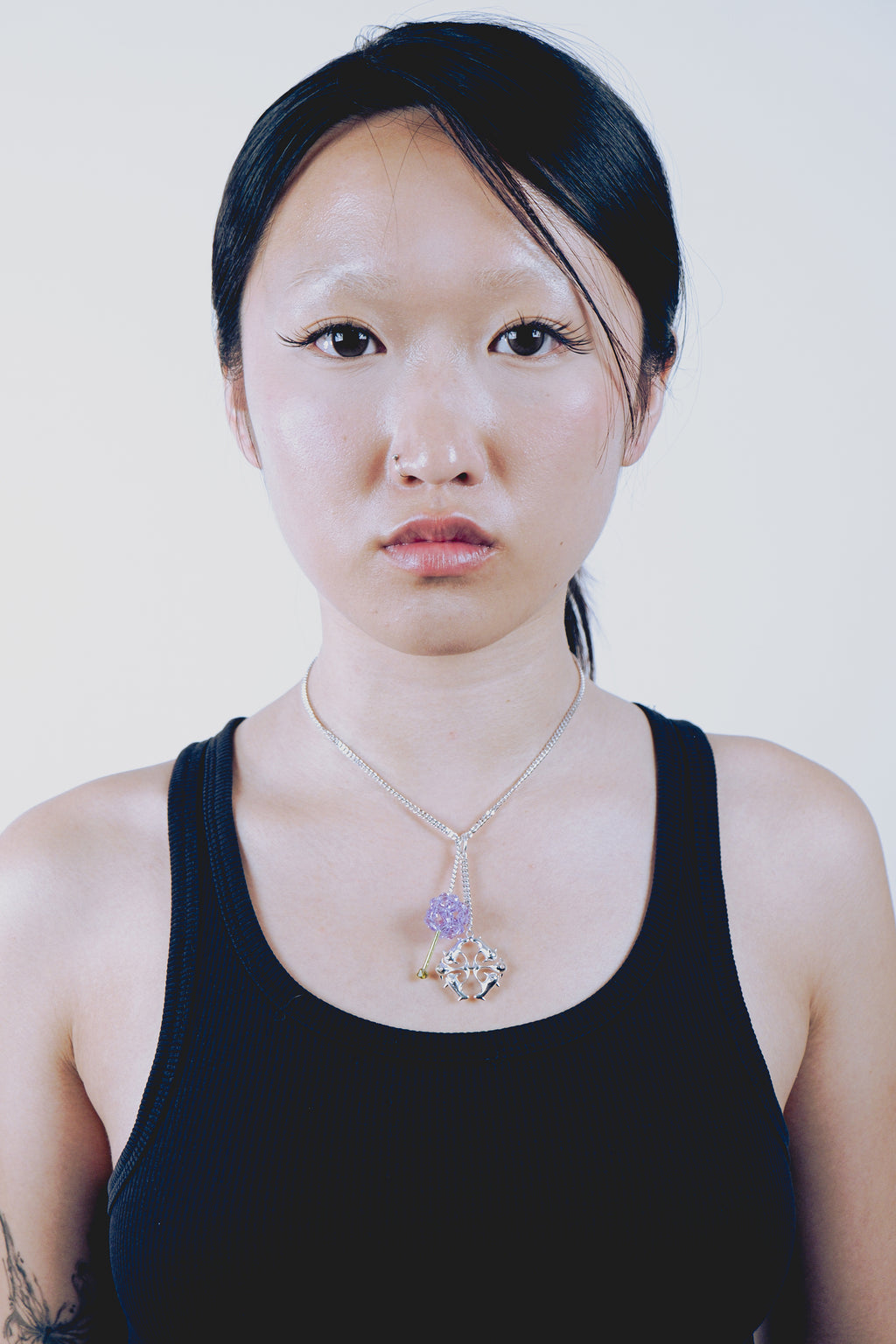 PAEONIA PURPLE WILLIAMS NECKLACE