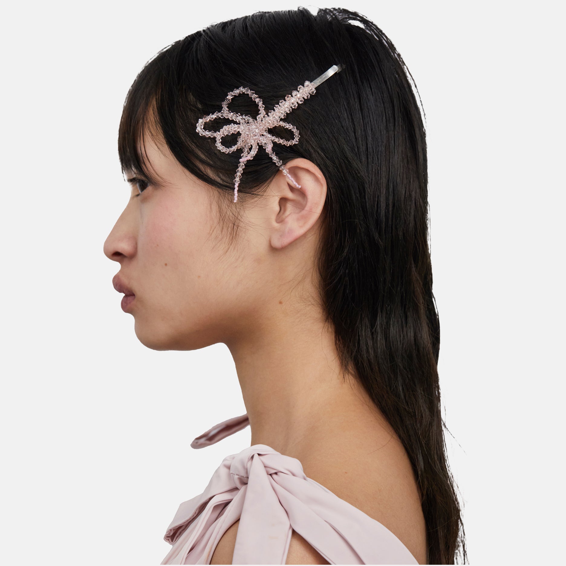 BARETTE CHEVEUX ROSA NODE