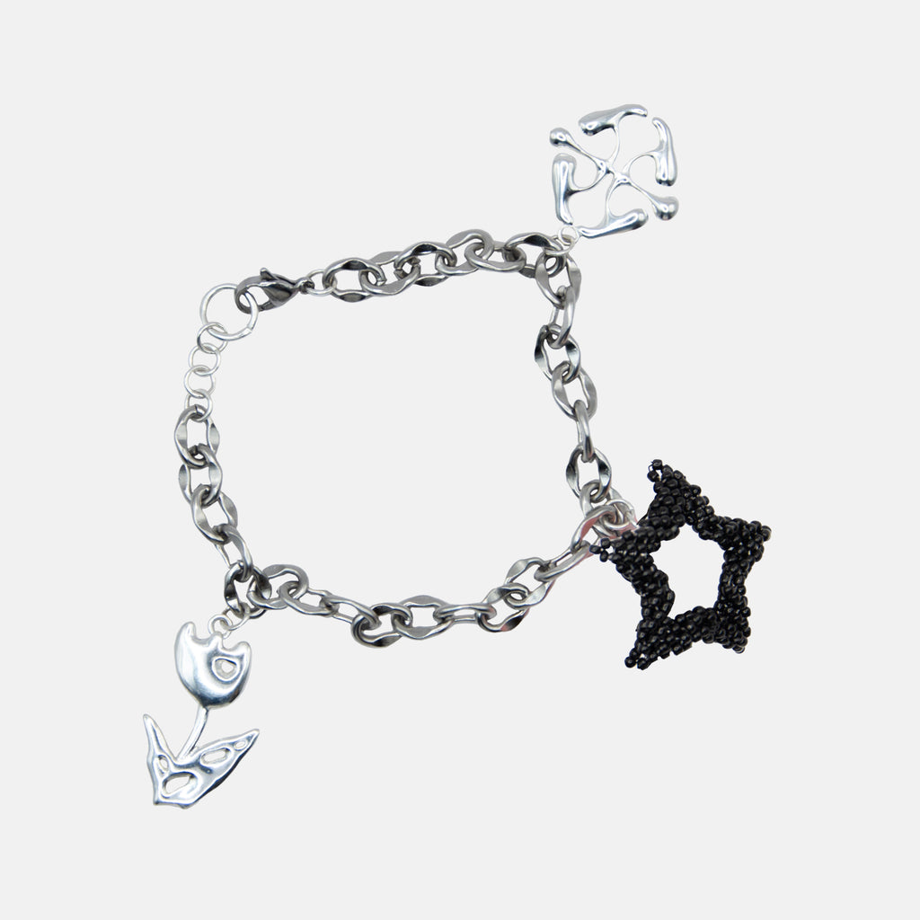 FLORENTINA LEITNER  x HELENA THULIN Stellarium green multicharms bracelet