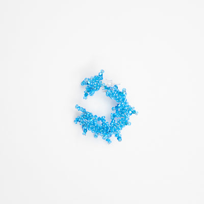 VEPRA BLUE LOOP LOCKER EARRING