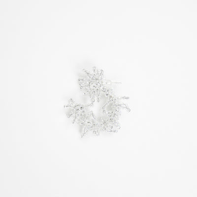 VEPRA CRYSTAL CLEAR LOOP LOCKER EARRING