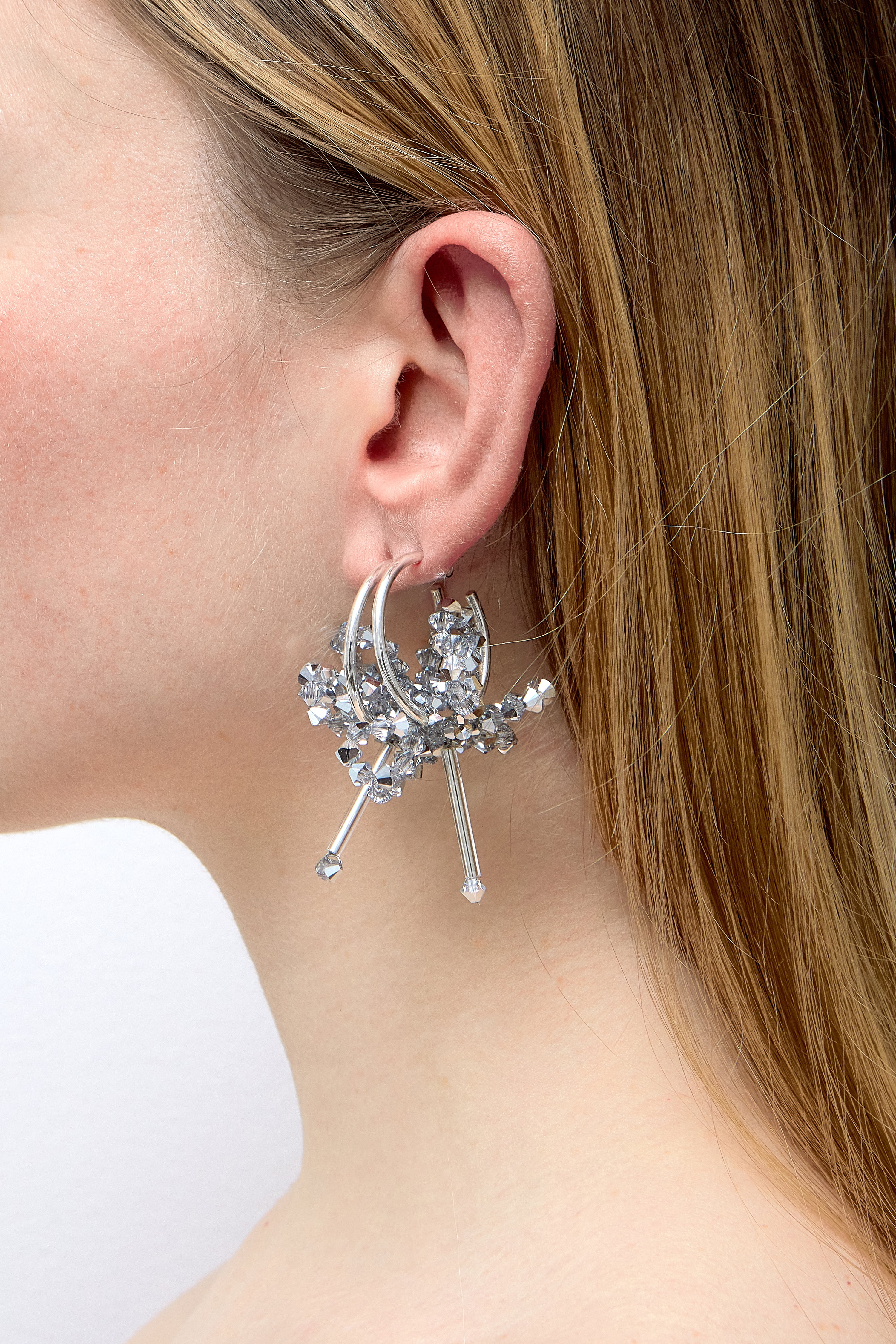 ALABASTRA ARGENTUM LOOP EARRINGS