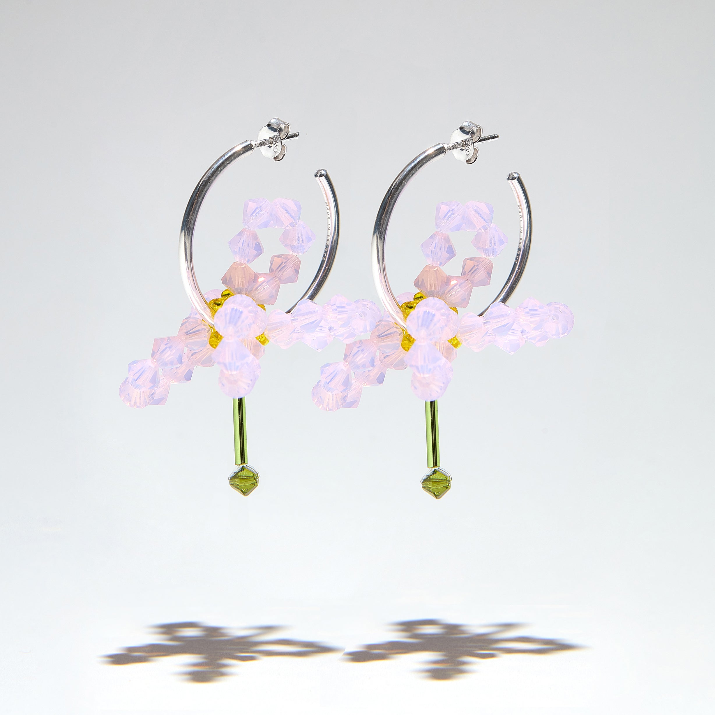 ASTER CHINENSIS LOOP EARRINGS