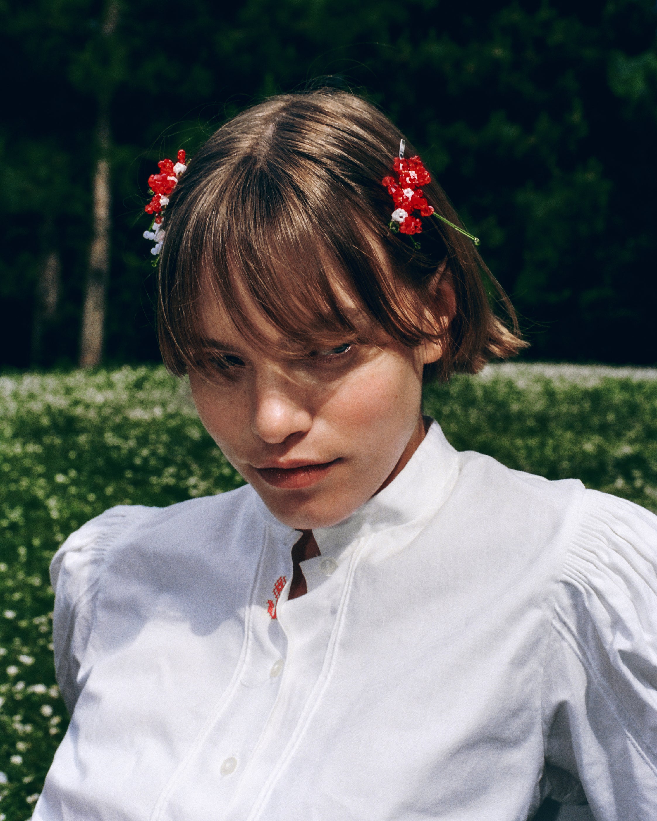 BARETTE CHEVEUX OENOTHERA RUBRUM