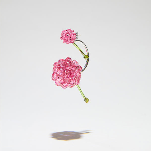 BOUCLES D'OREILLES À FERMOIR ANNEAU PAEONIA SUFFRUTICOSA