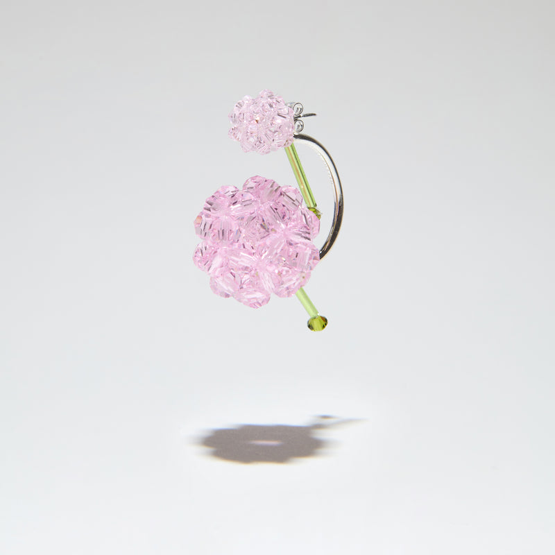 BOUCLE D'OREILLE FERMOIR ANNEAU PAEONIA SUFFRUTICOSA