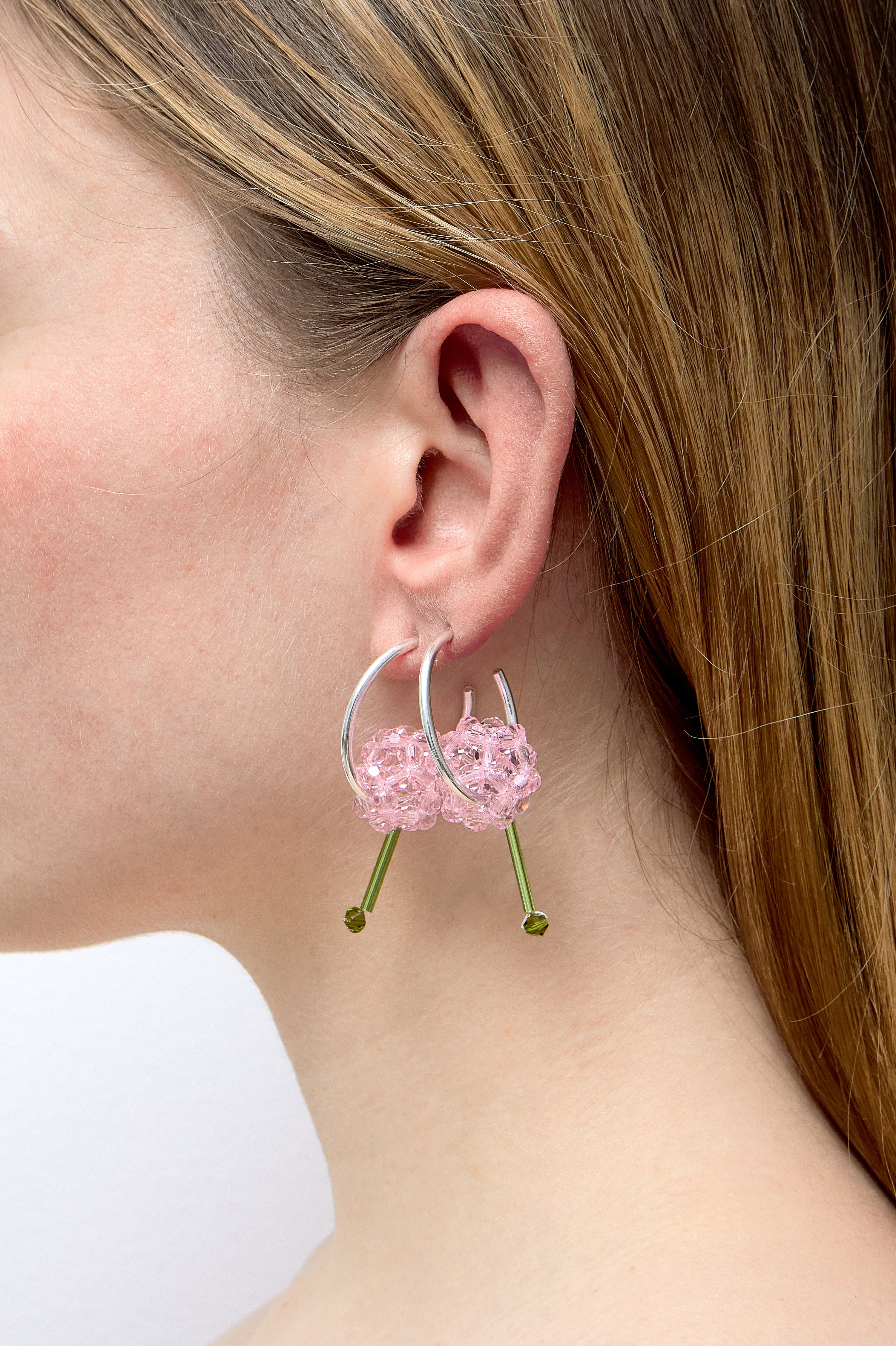 PAEONIA SUFFRUTICOSA LOOP EARRINGS