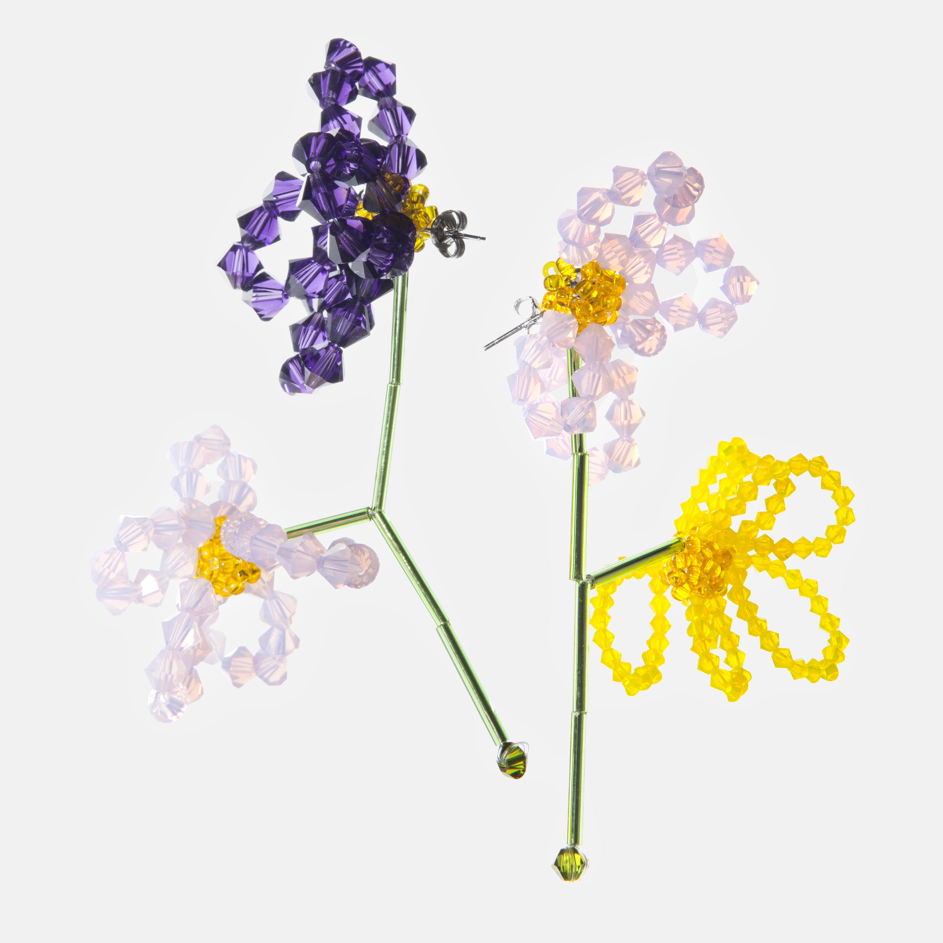 VIOLA TRICOLOR  EARRINGS